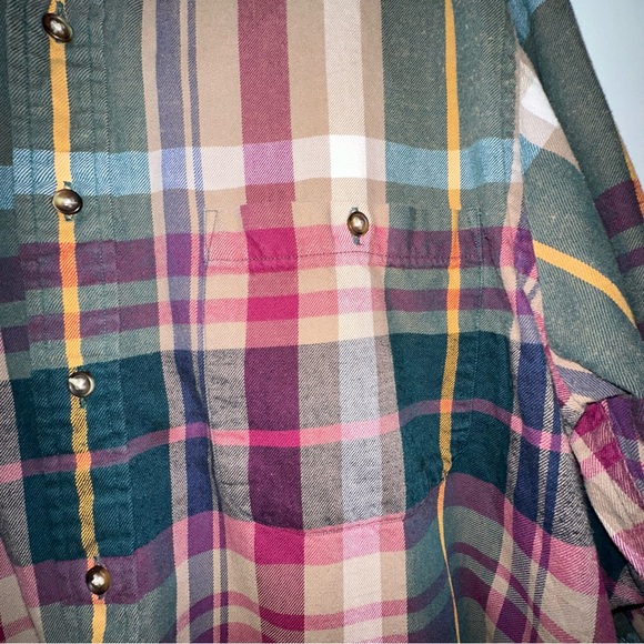 Men's Boston Traders Cotton Plaid Button Down Shirt - XL - Picture 4 of 6